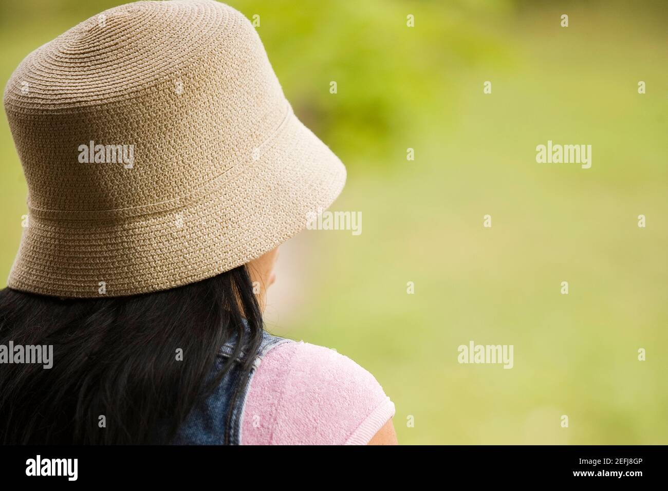 Rear view of a young woman Stock Photo - Alamy