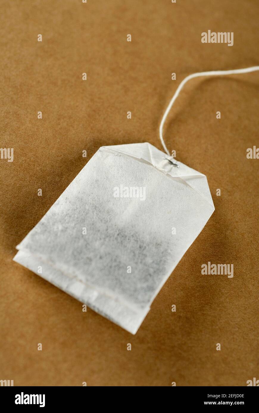 Close up of a teabag Stock Photo