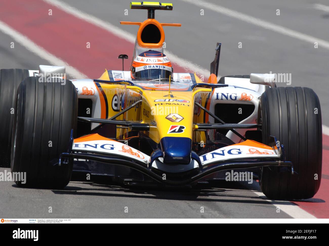 Heikki Kovalainen ING Renault R27 Formula 1 Promo Card F1. 