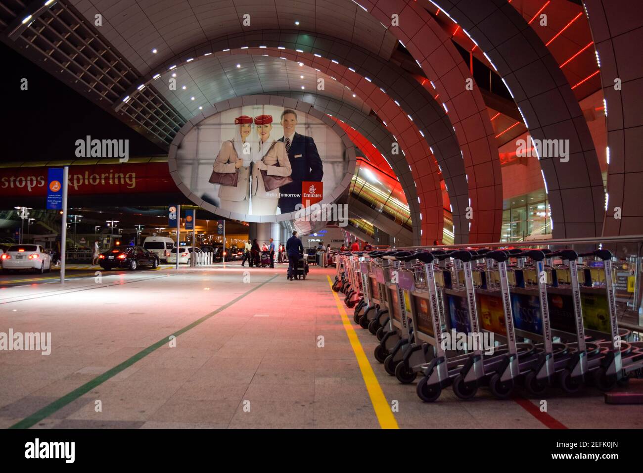 Airport luggage trolleys hires stock photography and images Alamy
