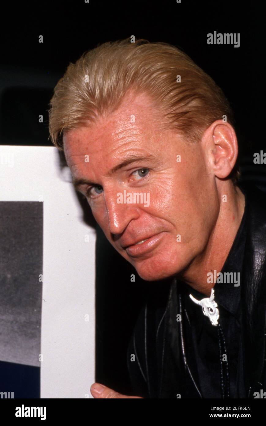 Michael McCartney at his exhibition at the Celebrity Gallery in Brentwood, California. November 1989  Credit: Ralph Dominguez/MediaPunch Stock Photo