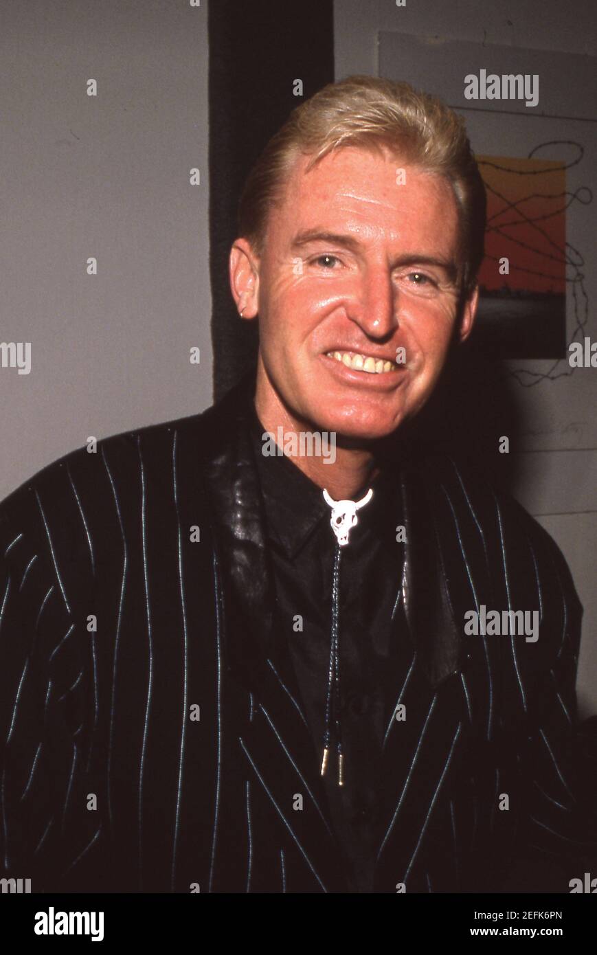 Michael McCartney at his exhibition at the Celebrity Gallery in Brentwood, California. November 1989  Credit: Ralph Dominguez/MediaPunch Stock Photo