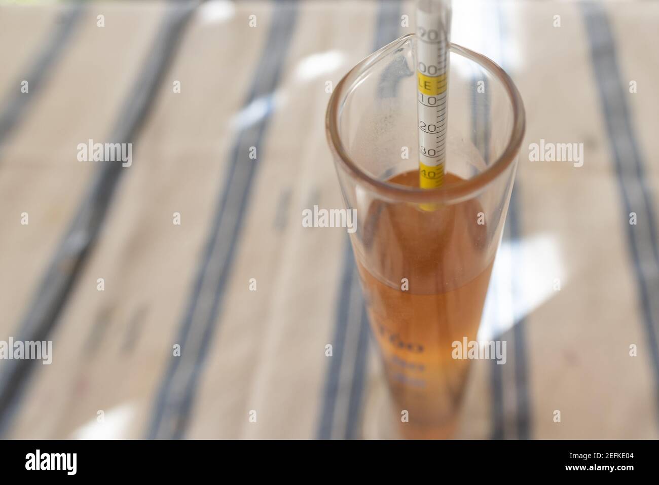 Measurement of alcohol content in beer. One of the most essential