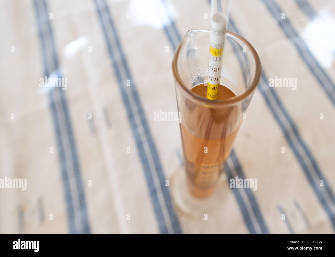 Measurement of alcohol content in beer. One of the most essential