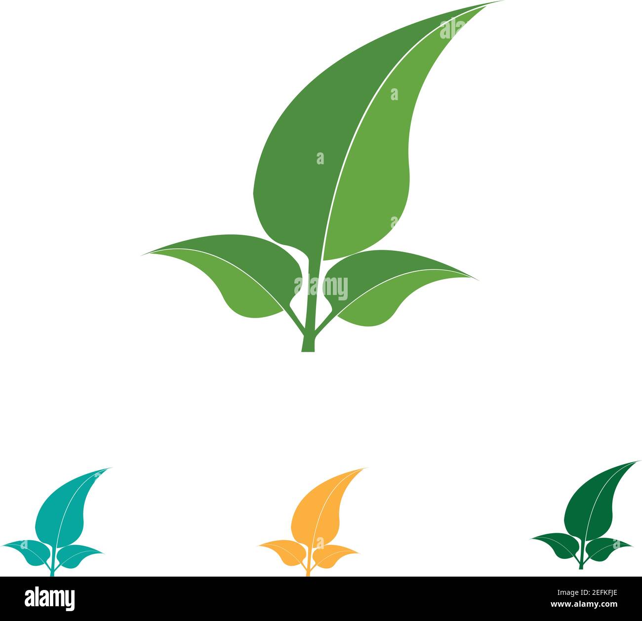 Logos of green Tree leaf ecology nature element vector Stock Vector ...
