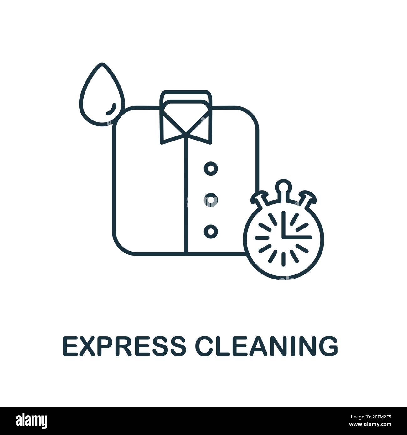 Express Cleaning icon. Simple illustration from laundry collection