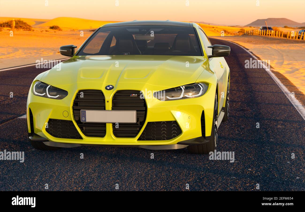 The new BMW M4 Competition sports car Stock Photo - Alamy