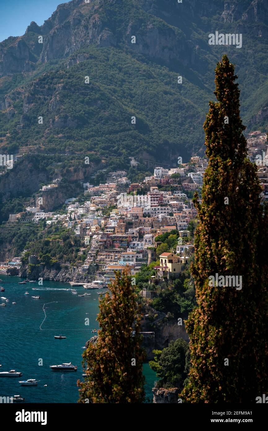 a-dectail-of-positano-stock-photo-alamy