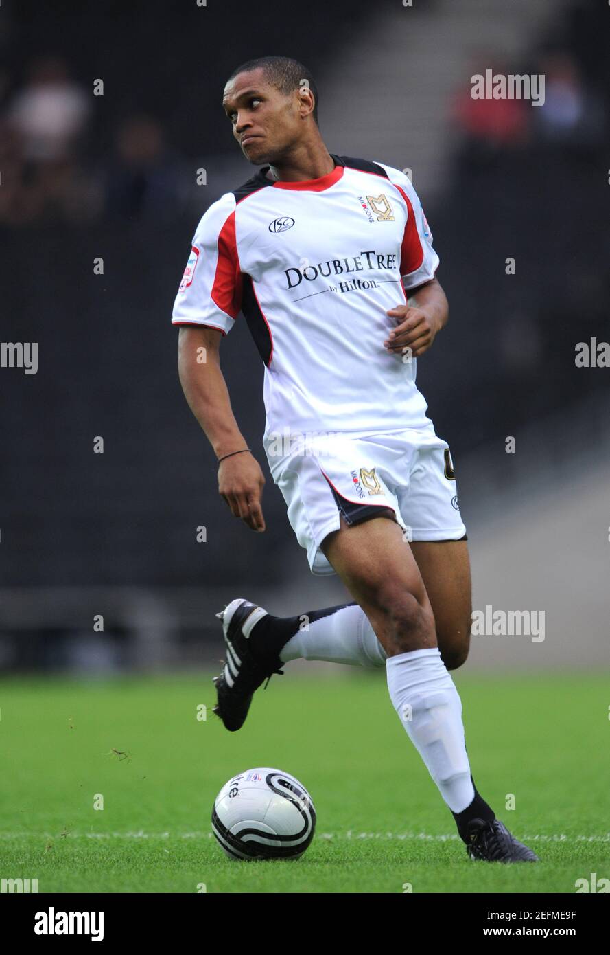 Soccer pre friendly milton dons birmingham city stadium hires stock