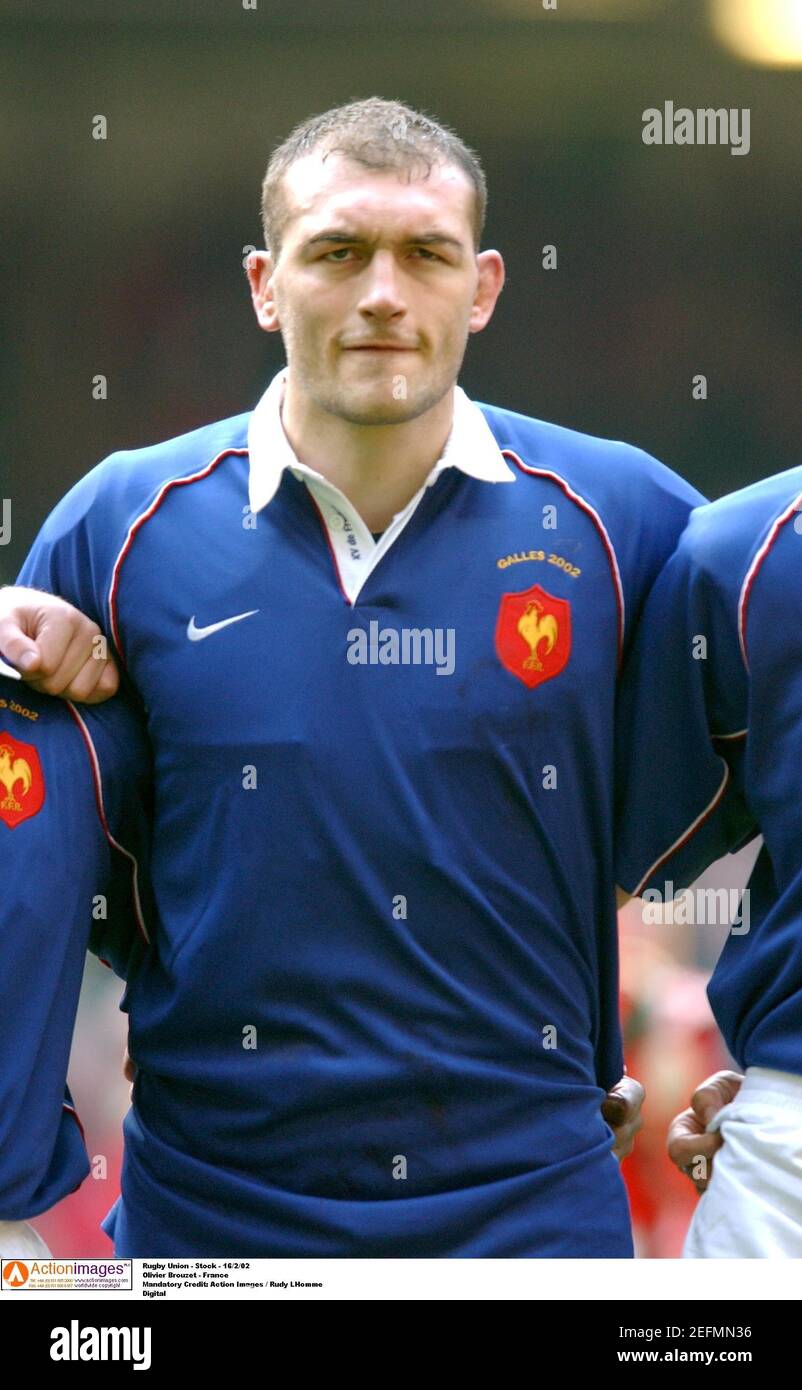 Rugby Union - Stock - 16/2/02 Olivier Brouzet - France Mandatory Credit:  Action Images / Rudy LHomme Digital Stock Photo - Alamy