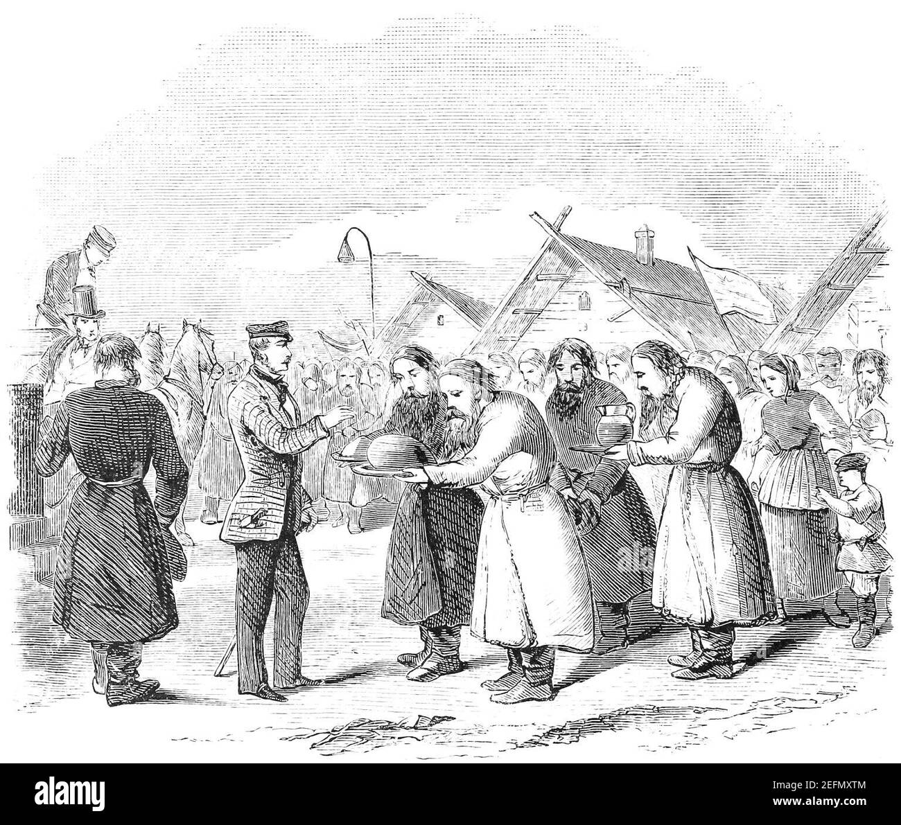 OFFERING OF THE VILLAGERS Stock Photo Alamy