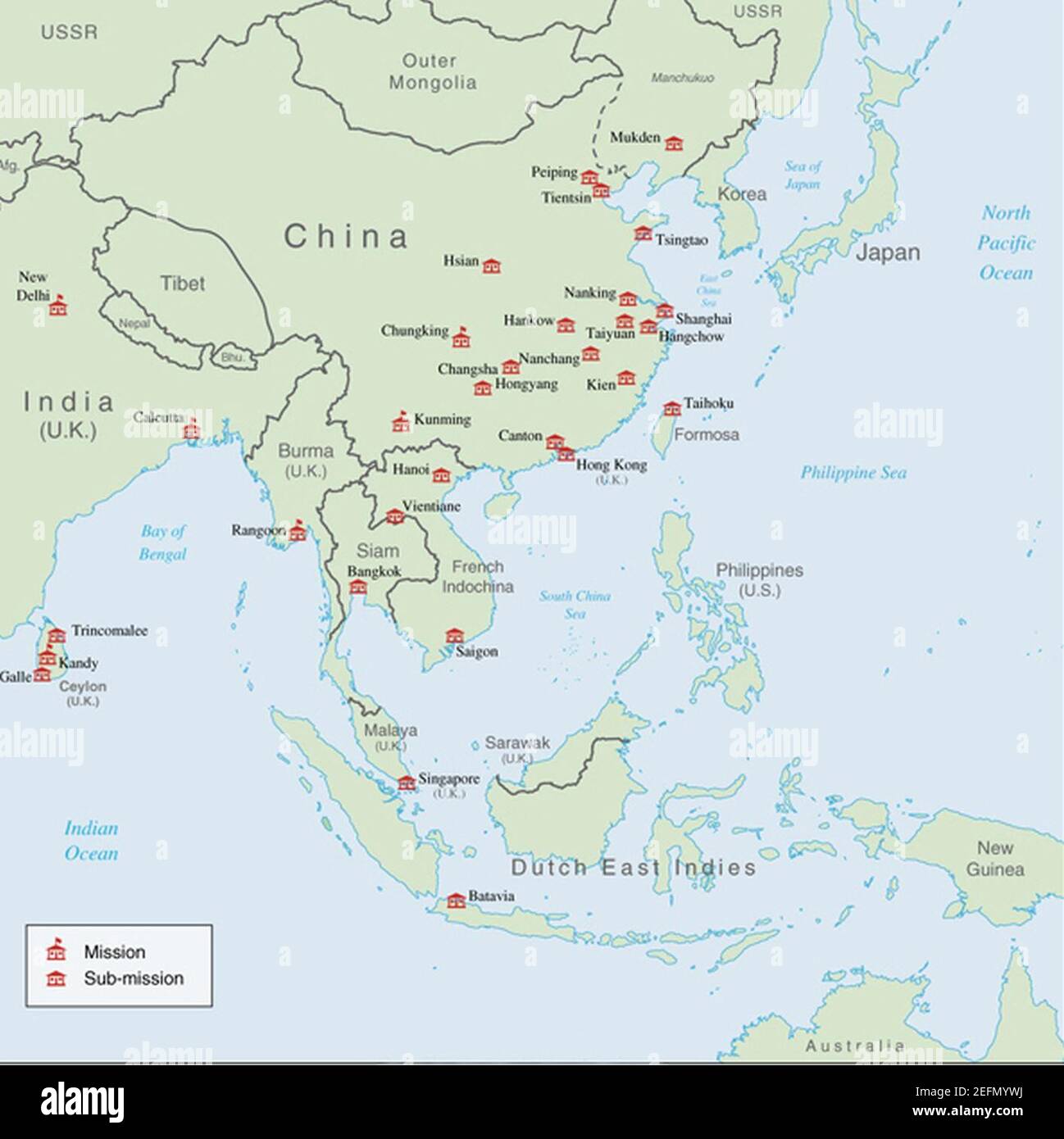 Office of Strategic Services (OSS), Missions and Bases in East Asia ...