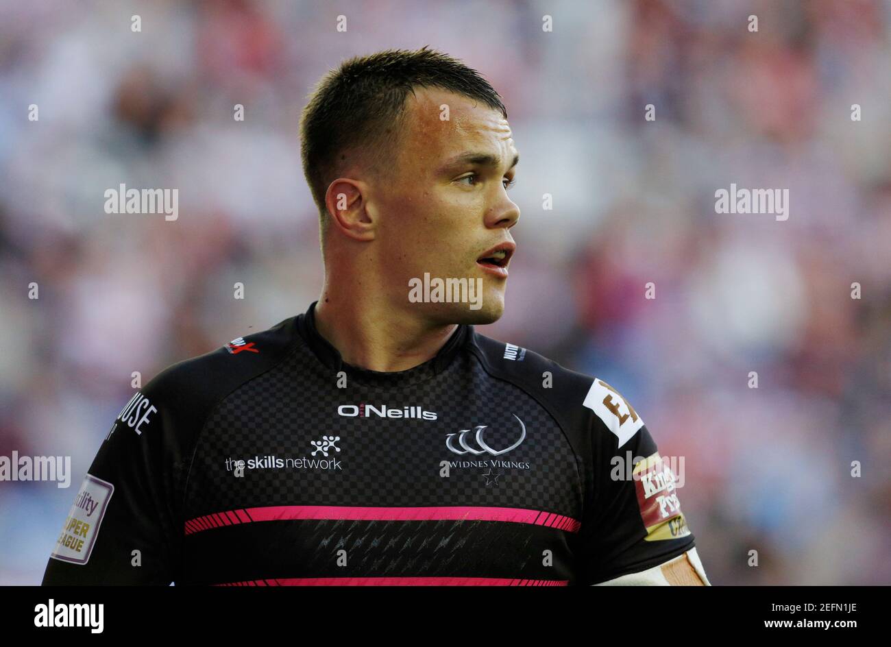 Rugby League - Wigan Warriors v Widnes Vikings - First Utility Super League - DW Stadium - 17/7/15 Eamon O'Carroll of Widnes Vikings Mandatory Credit: Action Images / Craig Brough  EDITORIAL USE ONLY. Stock Photo