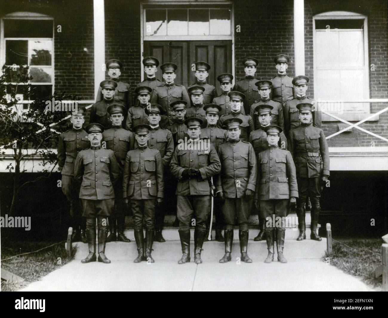 Officers of USA Base Hospital No 5 Harvard Medical School Unit at Fort