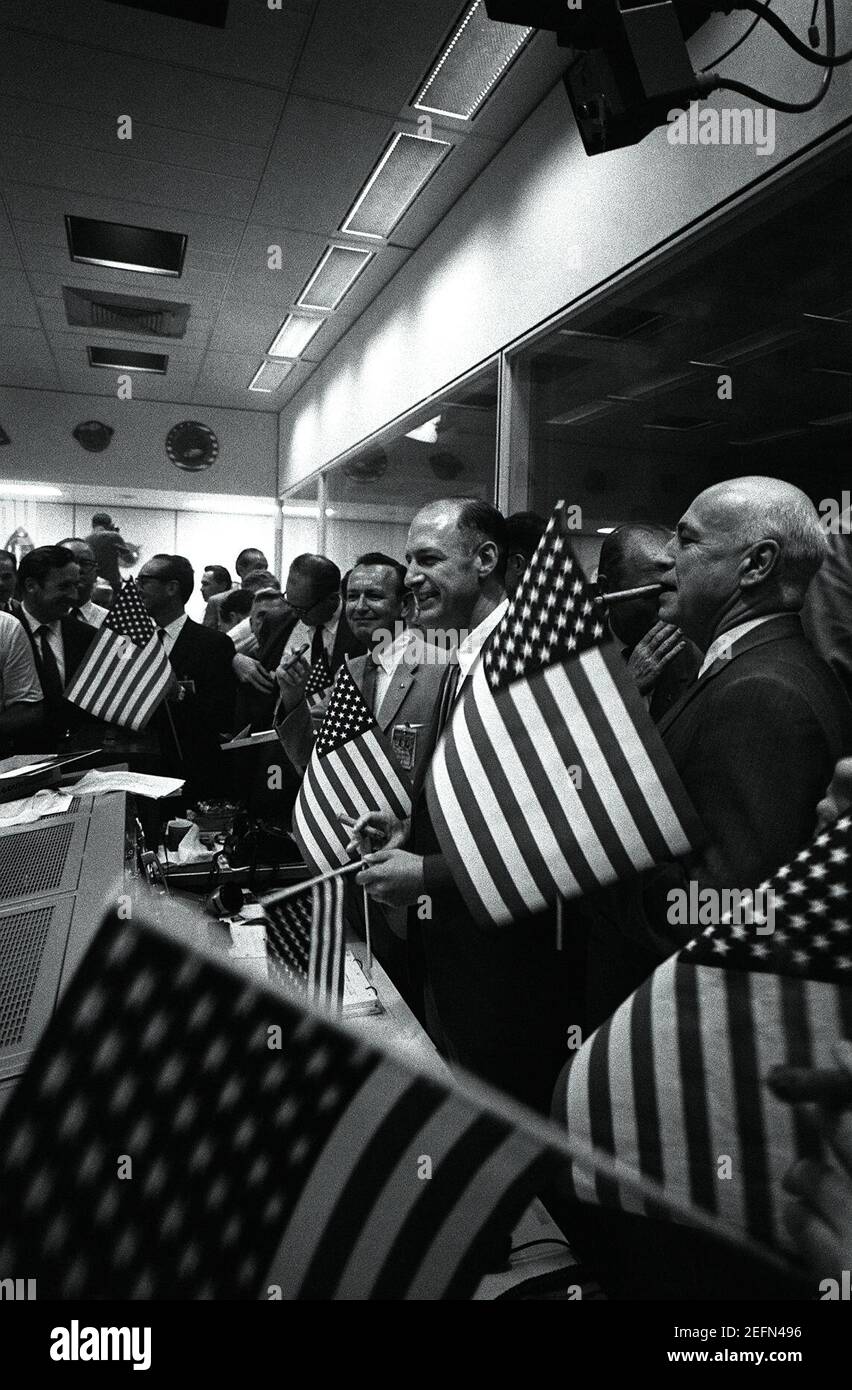 Officials celebrating the successful conclusion of the Apollo 11 lunar landing mission (26464806742). Stock Photo
