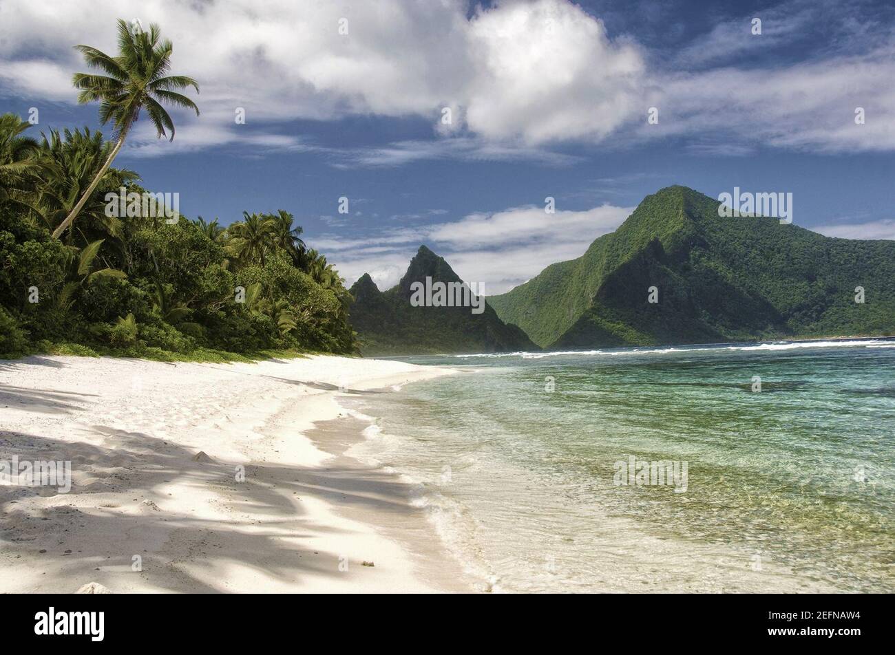 Ofu Beach American Samoa US National Park Service. Stock Photo