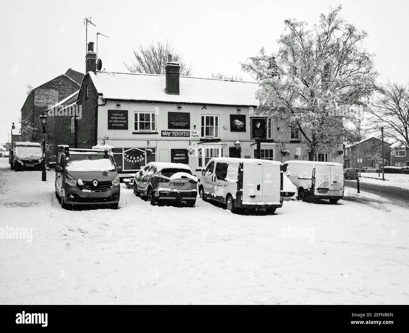 The Blue Bell Pub in Rothwell Kettering District Northamptonshire UK. Stock Photo