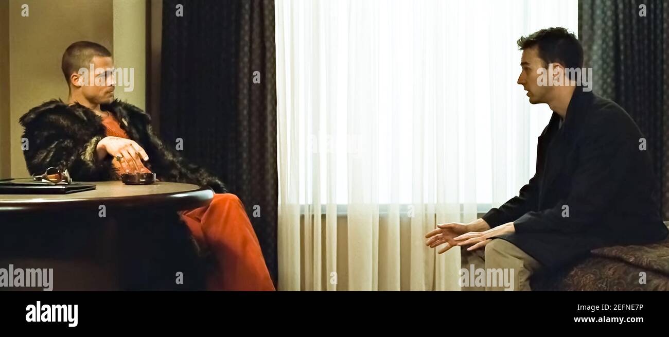 USA. Edward Norton and Brad Pitt in a scene from the (C)Twentieth ...