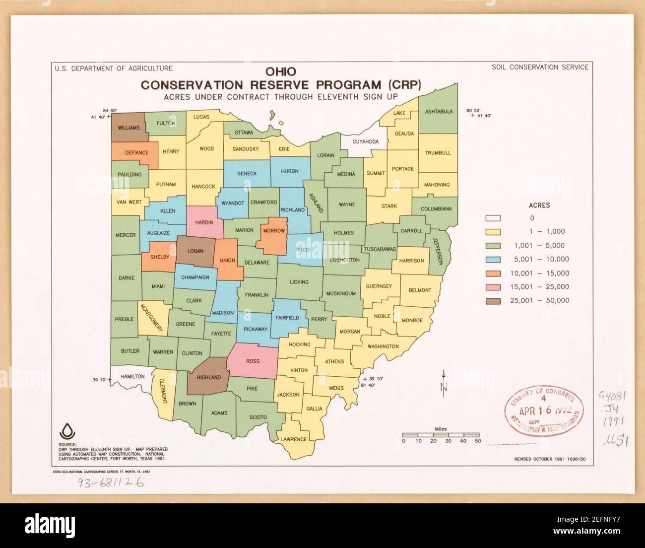 Ohio, Conservation Reserve Program (CRP) - acres under contract through ...