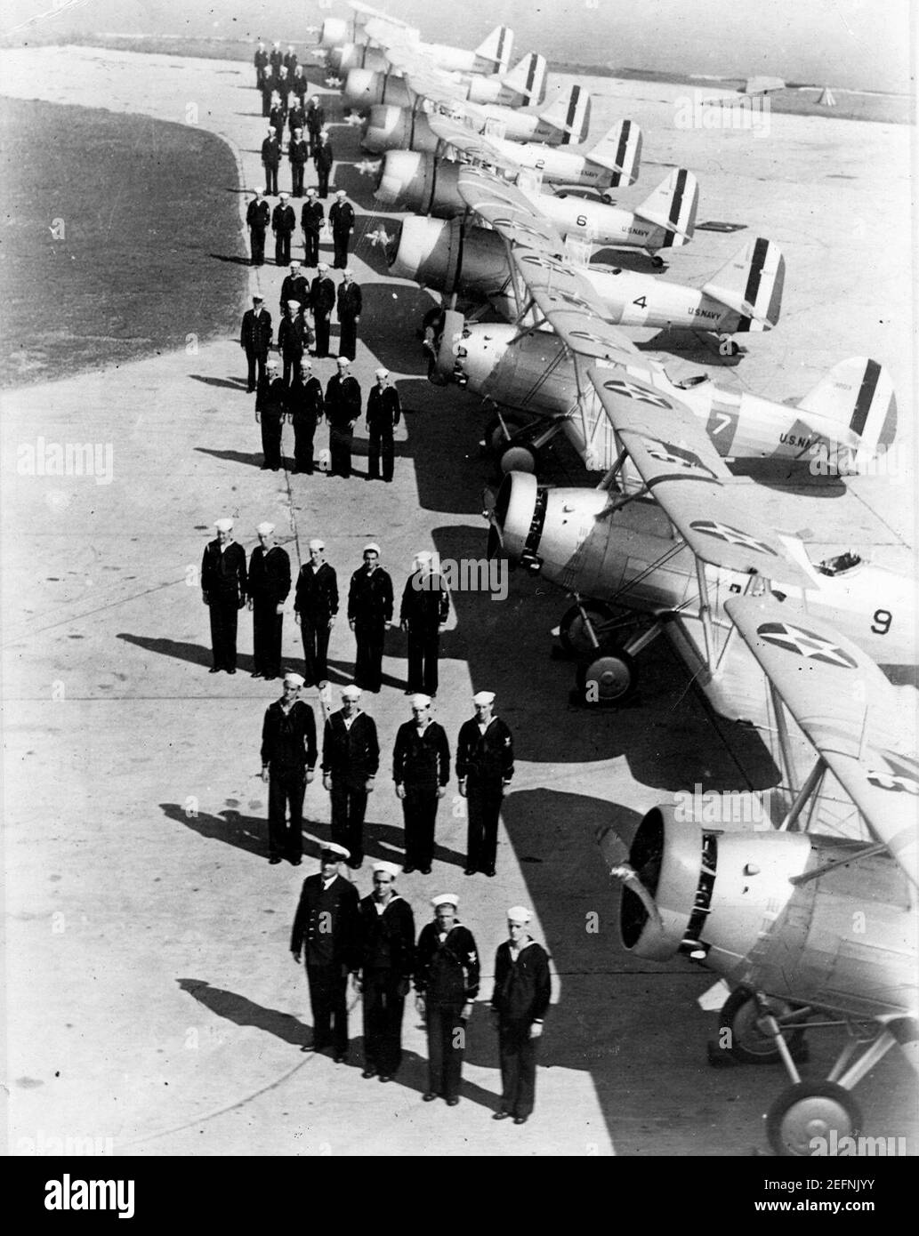 OJ-2 SBU inspection NAS Squantum 1938. Stock Photo