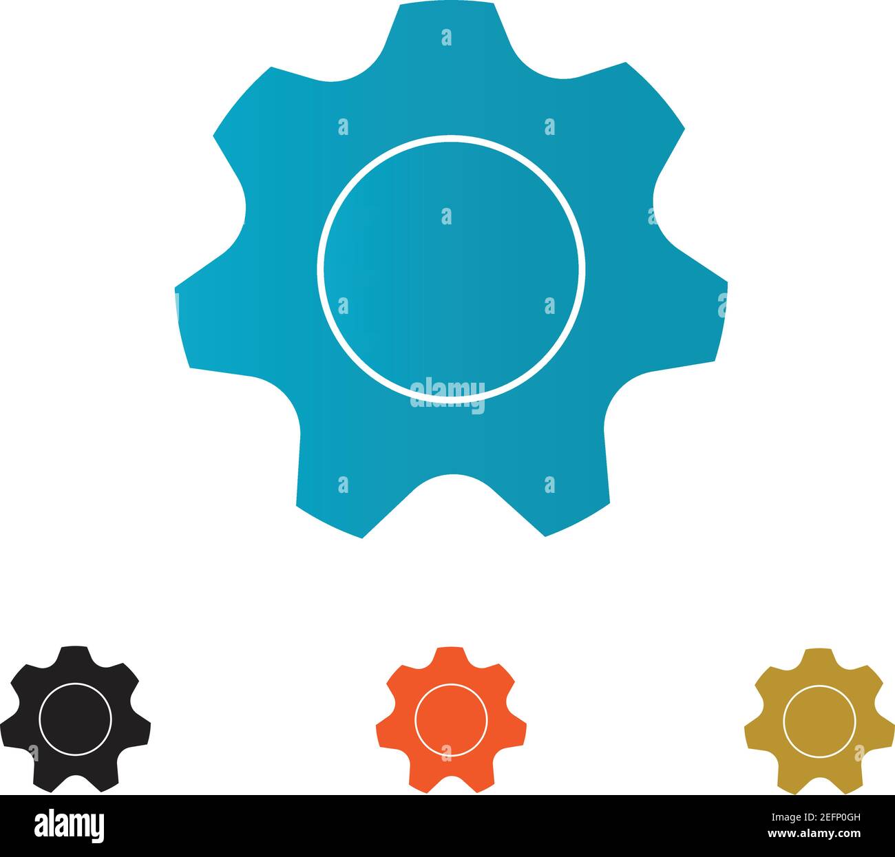 Gear Logo Template vector icon illustration design Stock Vector