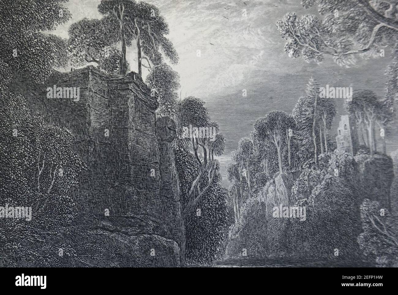 Old Auchinleck Castle & Ochiltree Castle site, Lugar East Ayrshire Stock Photo Alamy