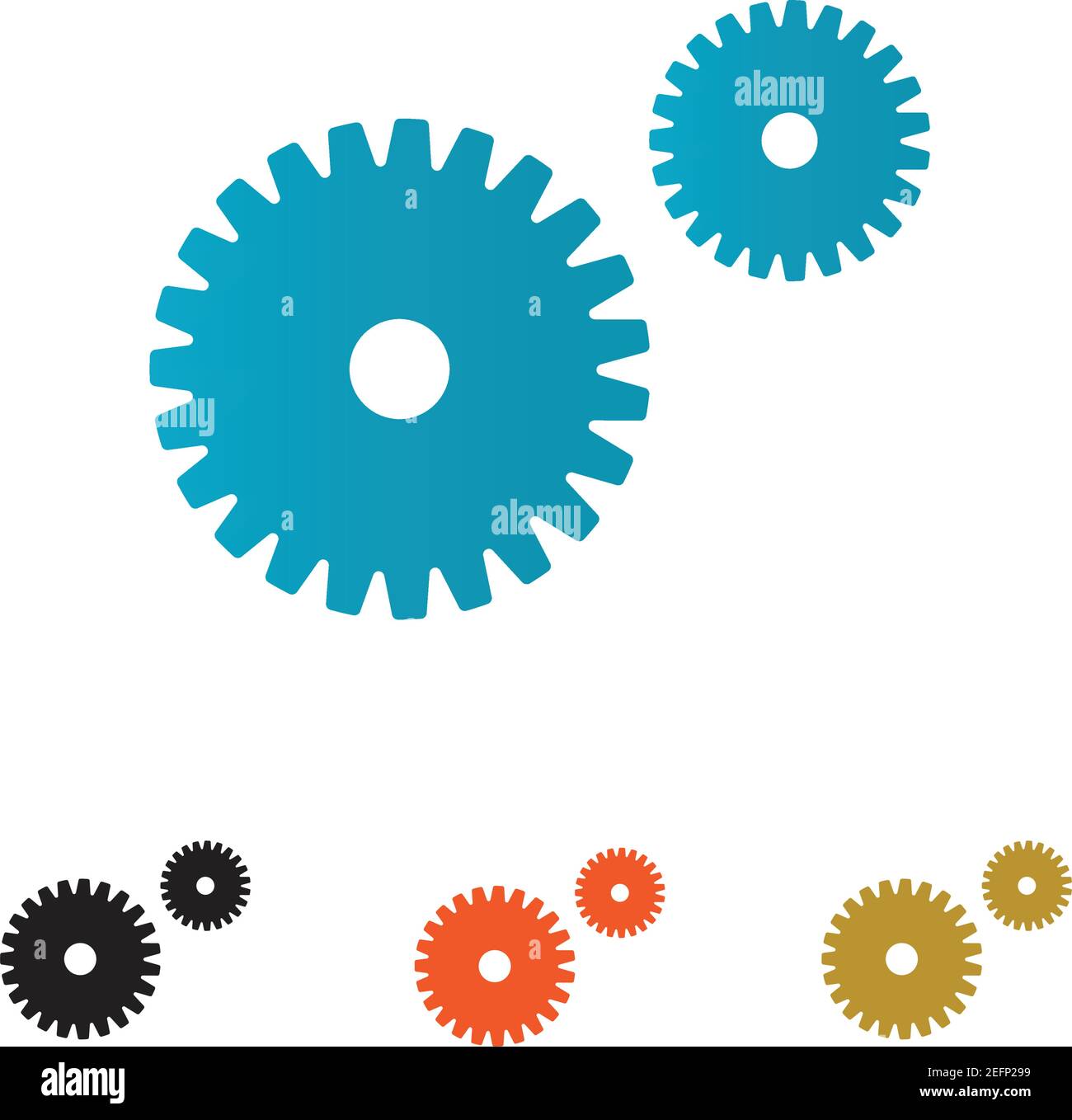 Gear Logo Template vector icon illustration design Stock Vector