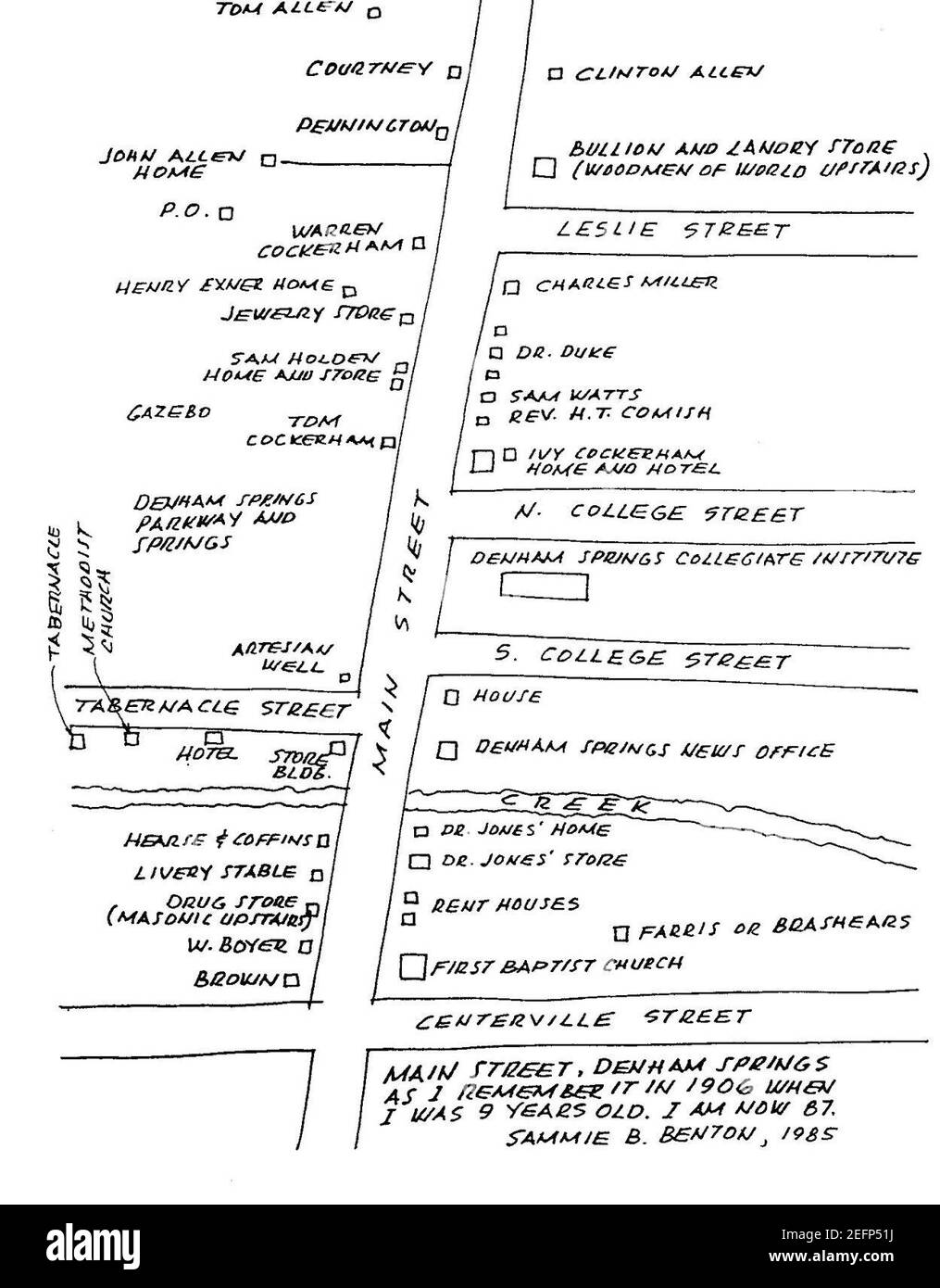 Denham springs map Cut Out Stock Images & Pictures Alamy