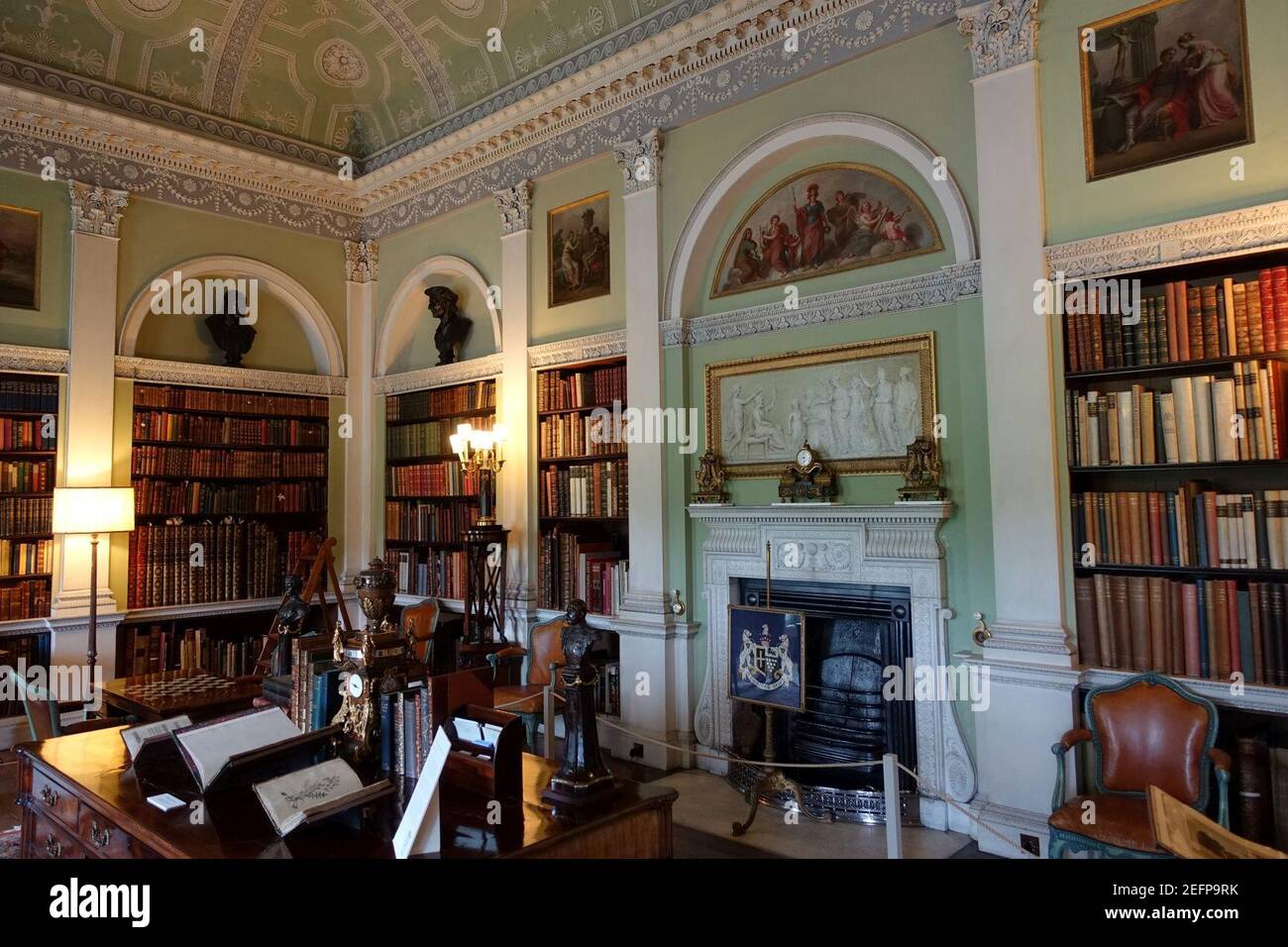 Old Library - Harewood House - West Yorkshire, England Stock Photo - Alamy