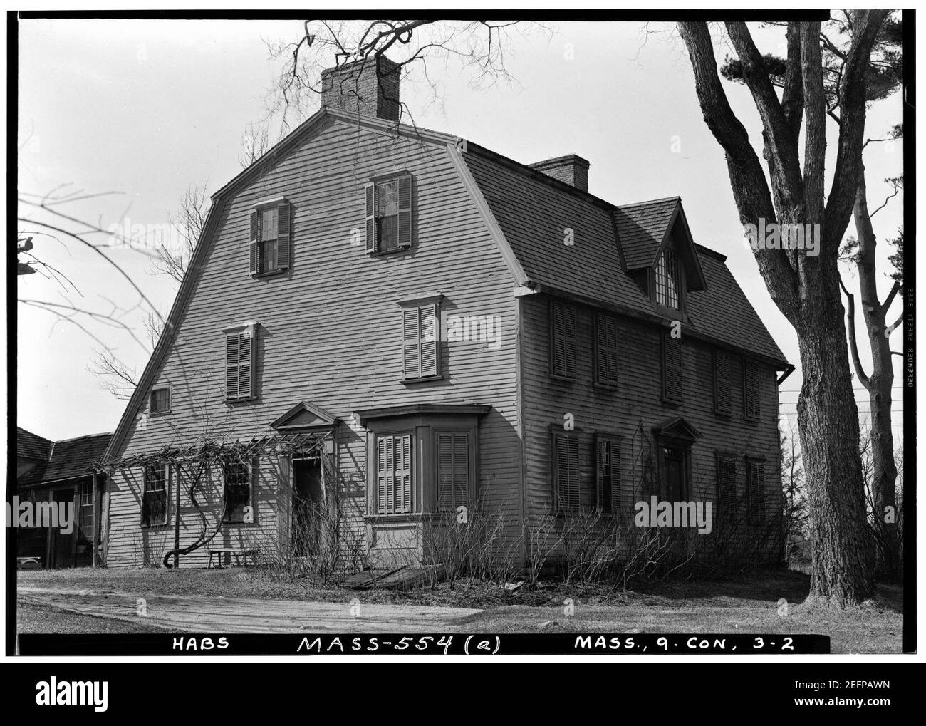 Old Manse, Concord MA - HABS 080255pu. Stock Photo