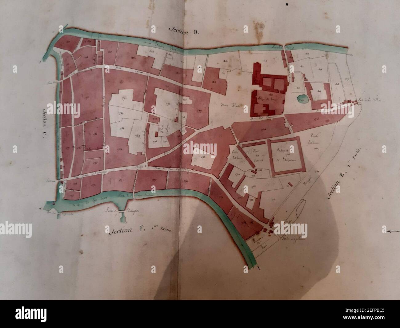 Old map of Ghent by Piéton en Boutique, 1809 22 Stock Photo Alamy