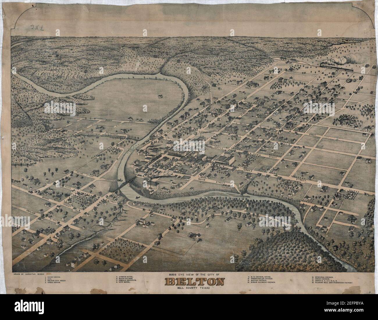 Belton map hires stock photography and images Alamy