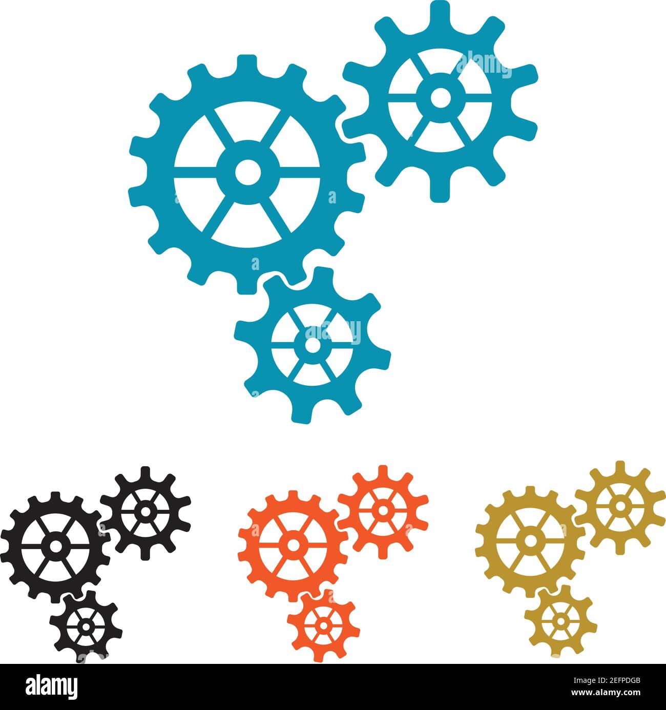 Gear Logo Template vector icon illustration design Stock Vector Image ...
