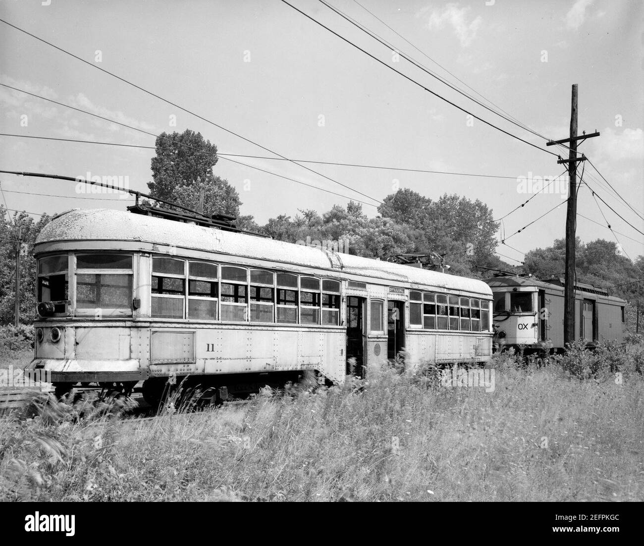 Old trolley cars Stock Photo - Alamy