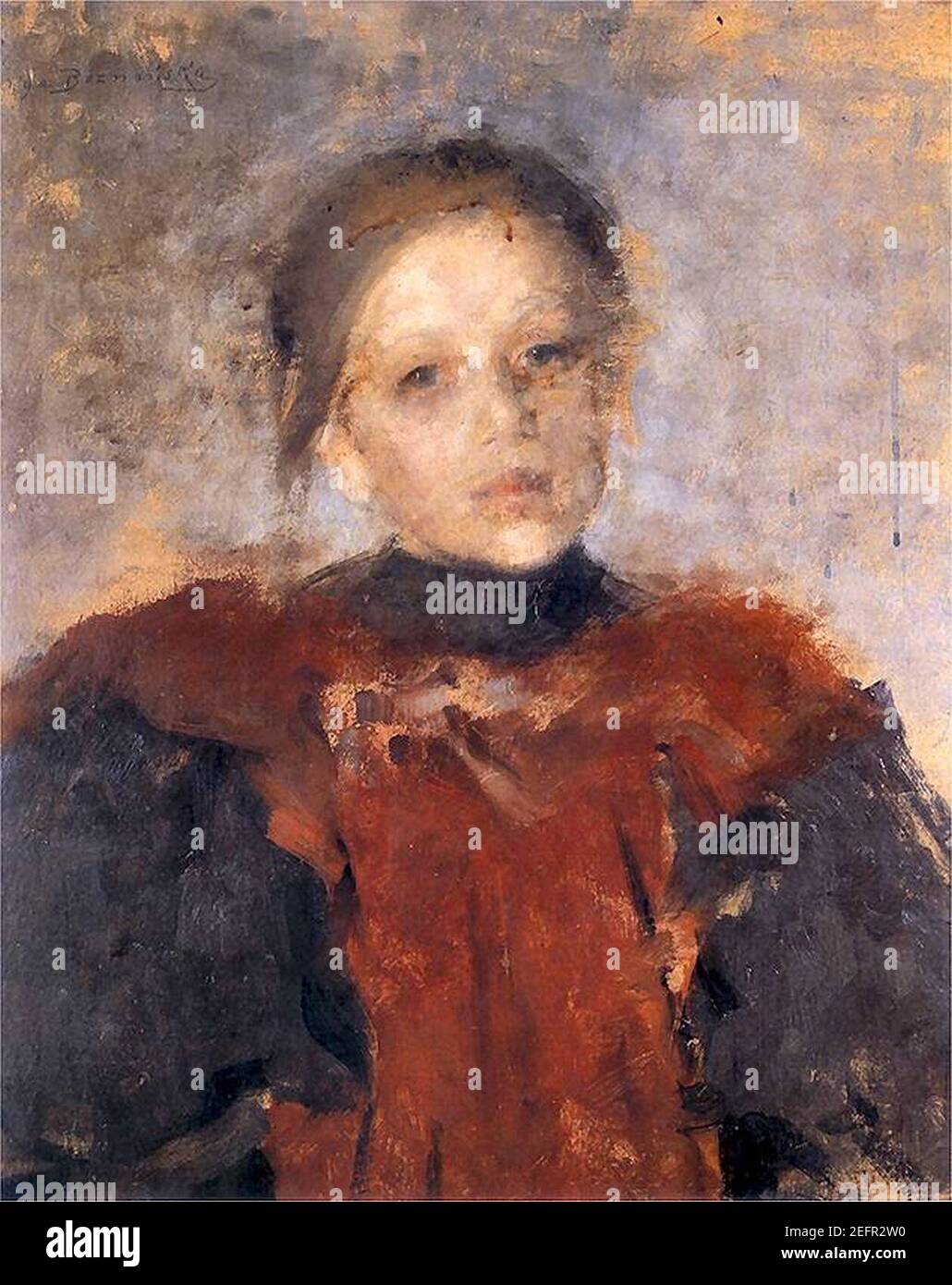 Olga Boznańska 1896 Portret dziewczynki Stock Photo - Alamy