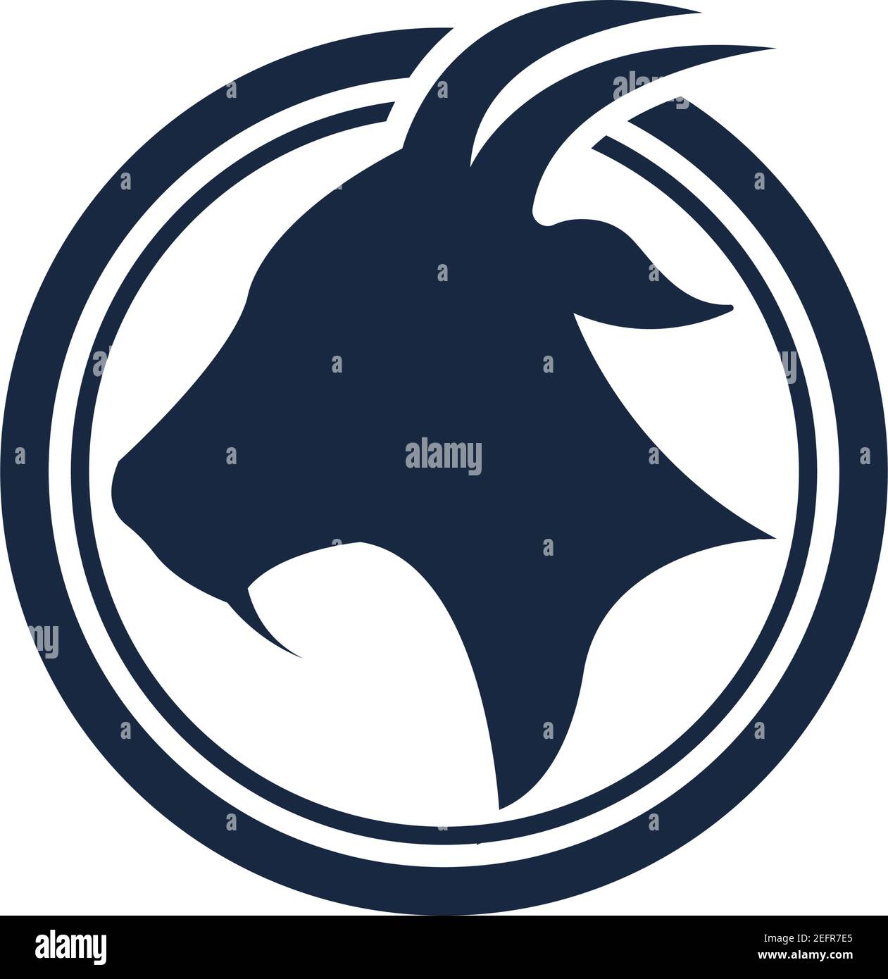 Goat Logo Template vector icon illustration design Stock Vector