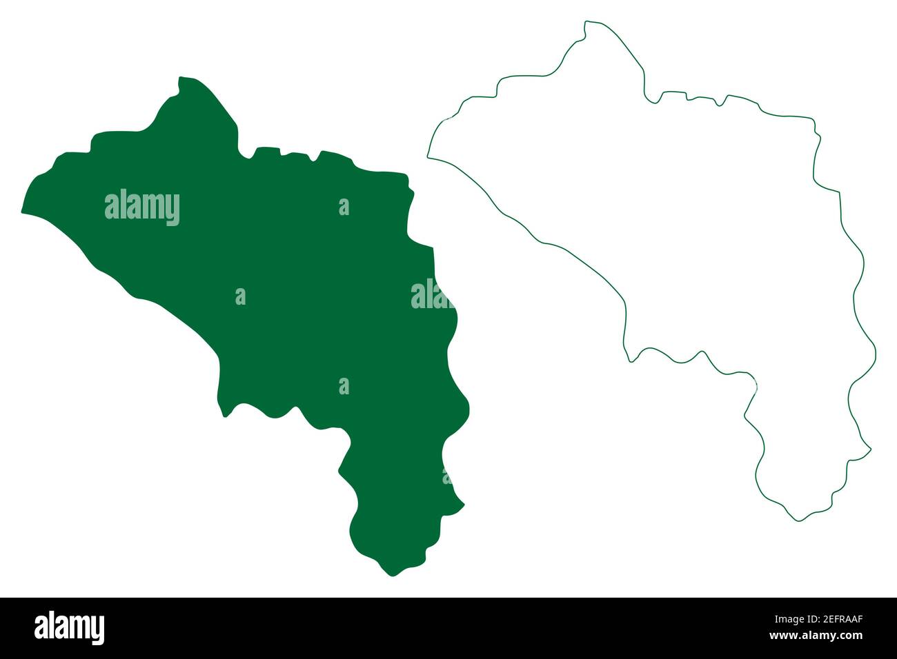 Upper Siang district (Arunachal Pradesh State, Republic of India) map