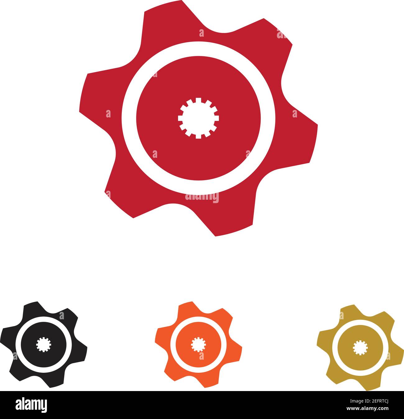 Gear Logo Template vector icon illustration design Stock Vector
