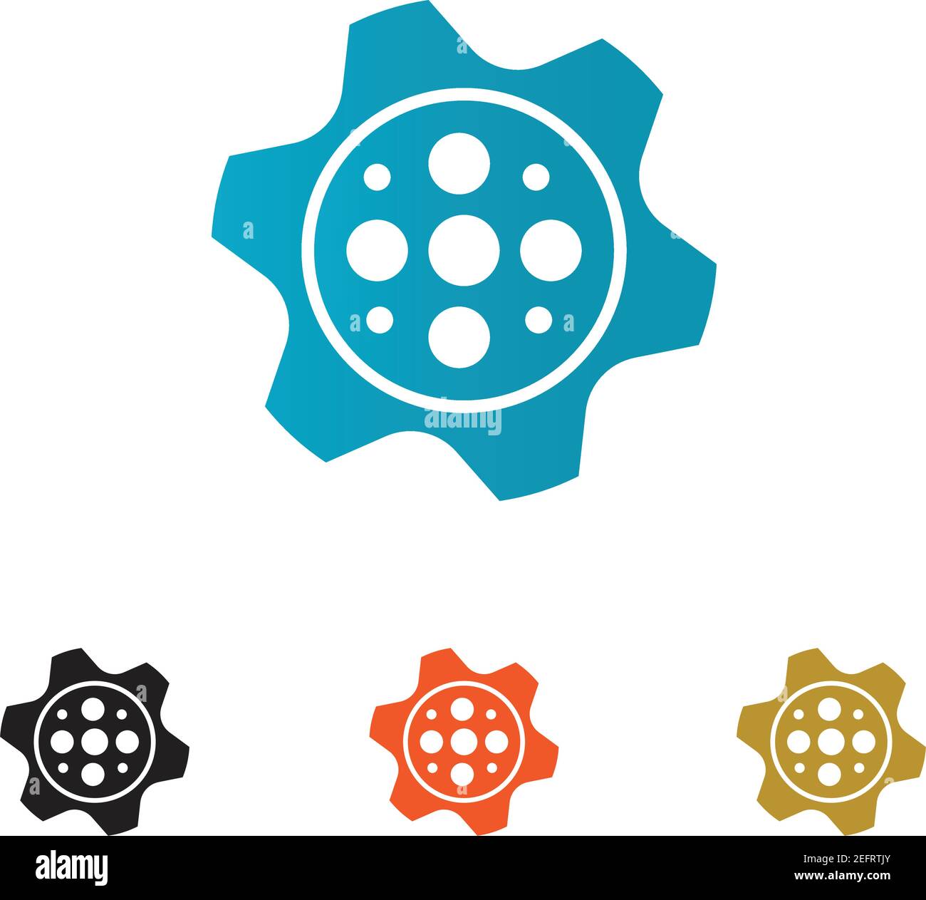 Gear Logo Template vector icon illustration design Stock Vector