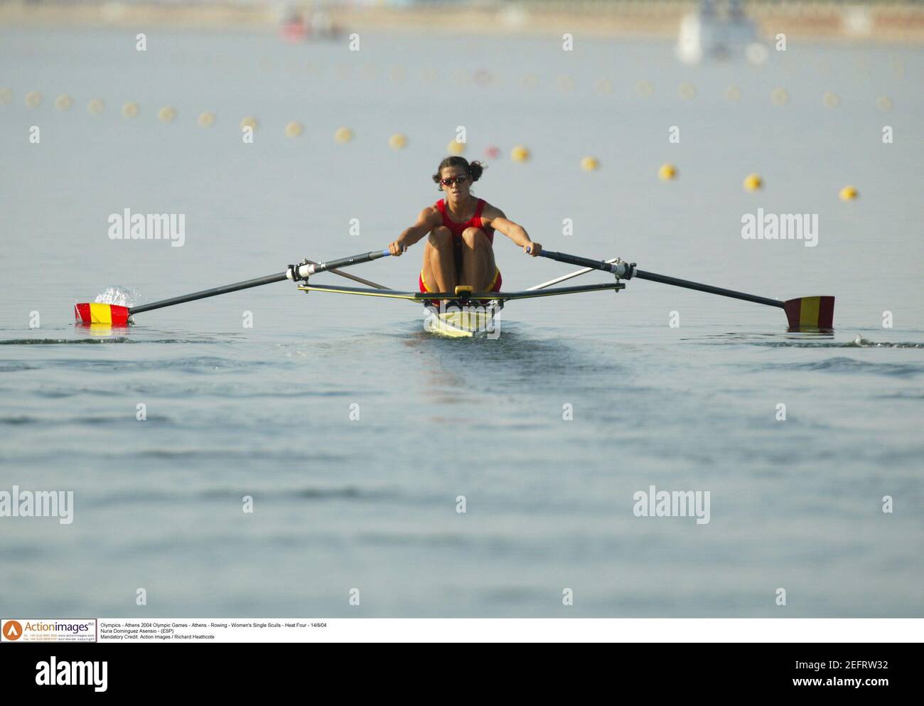 Olympics - Athens 2004 Olympic Games - Athens - Rowing - Women's Single Sculls - Heat Four - 14/8/04  Nuria Dominguez Asensio - (ESP)  Mandatory Credit: Action Images / Richard Heathcote Stock Photo