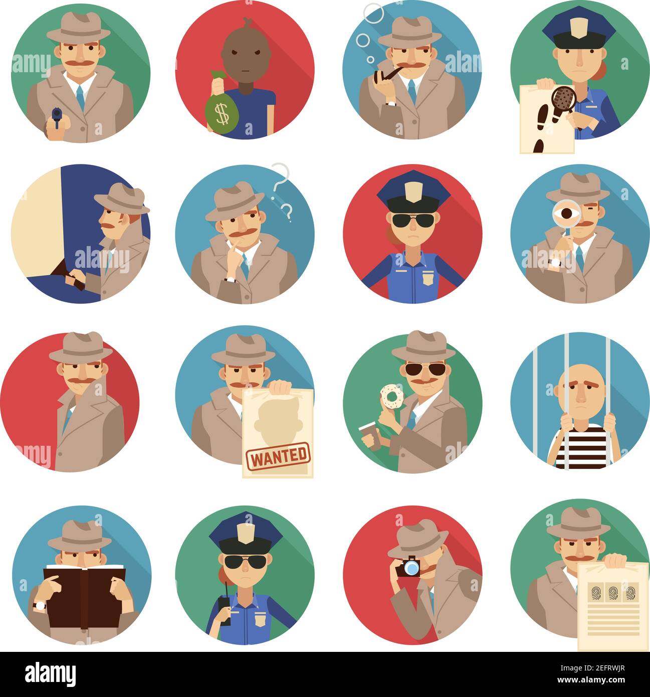 Detective hat magnifying glass book hi-res stock photography and images ...