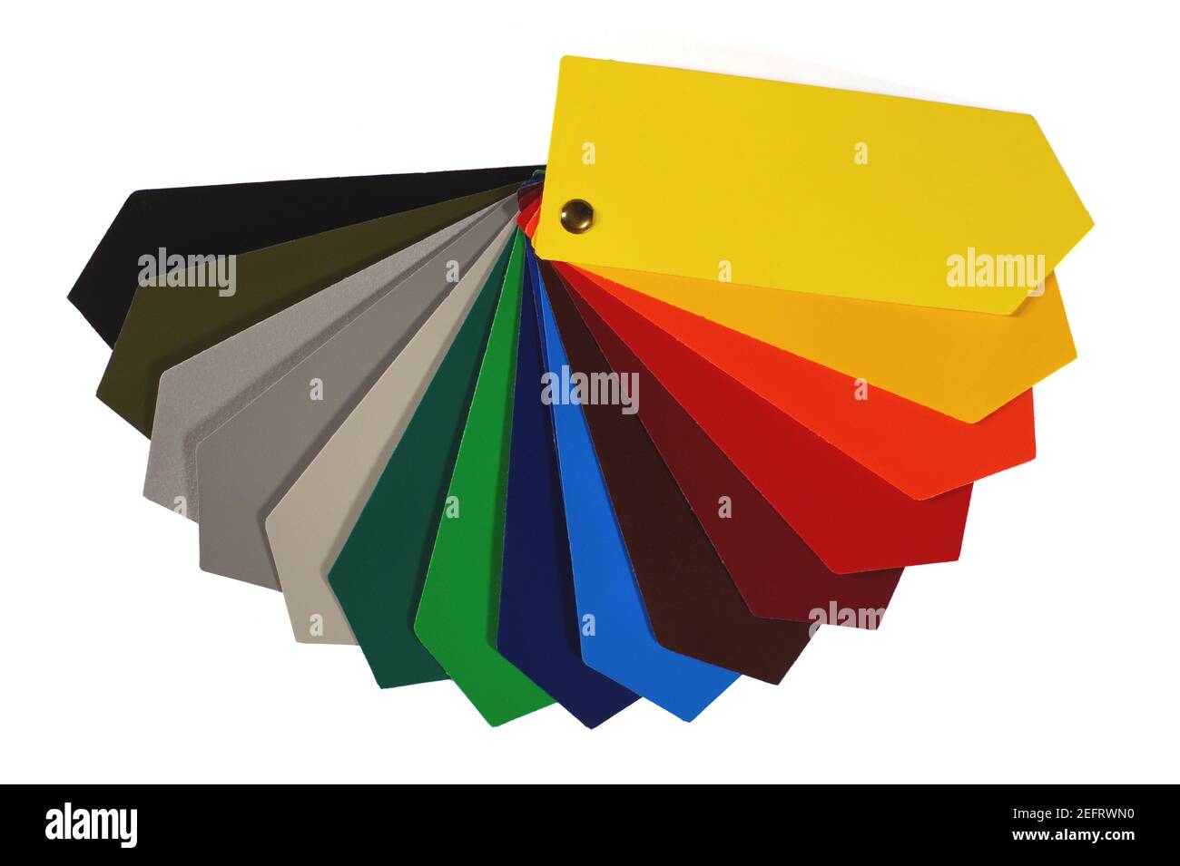 Advertisement. Color chart of one of the most popular advertising media: PVC coated banner. Stock Photo