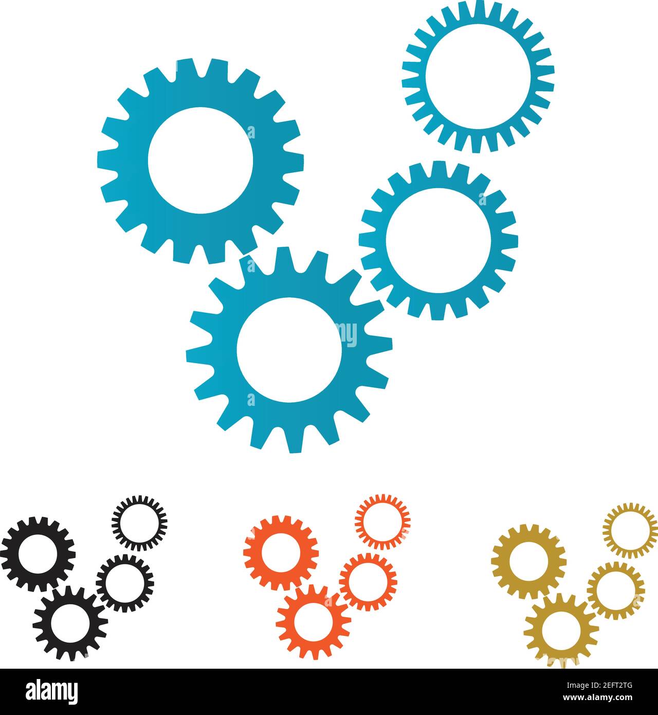 Gear Logo Template vector icon illustration design Stock Vector