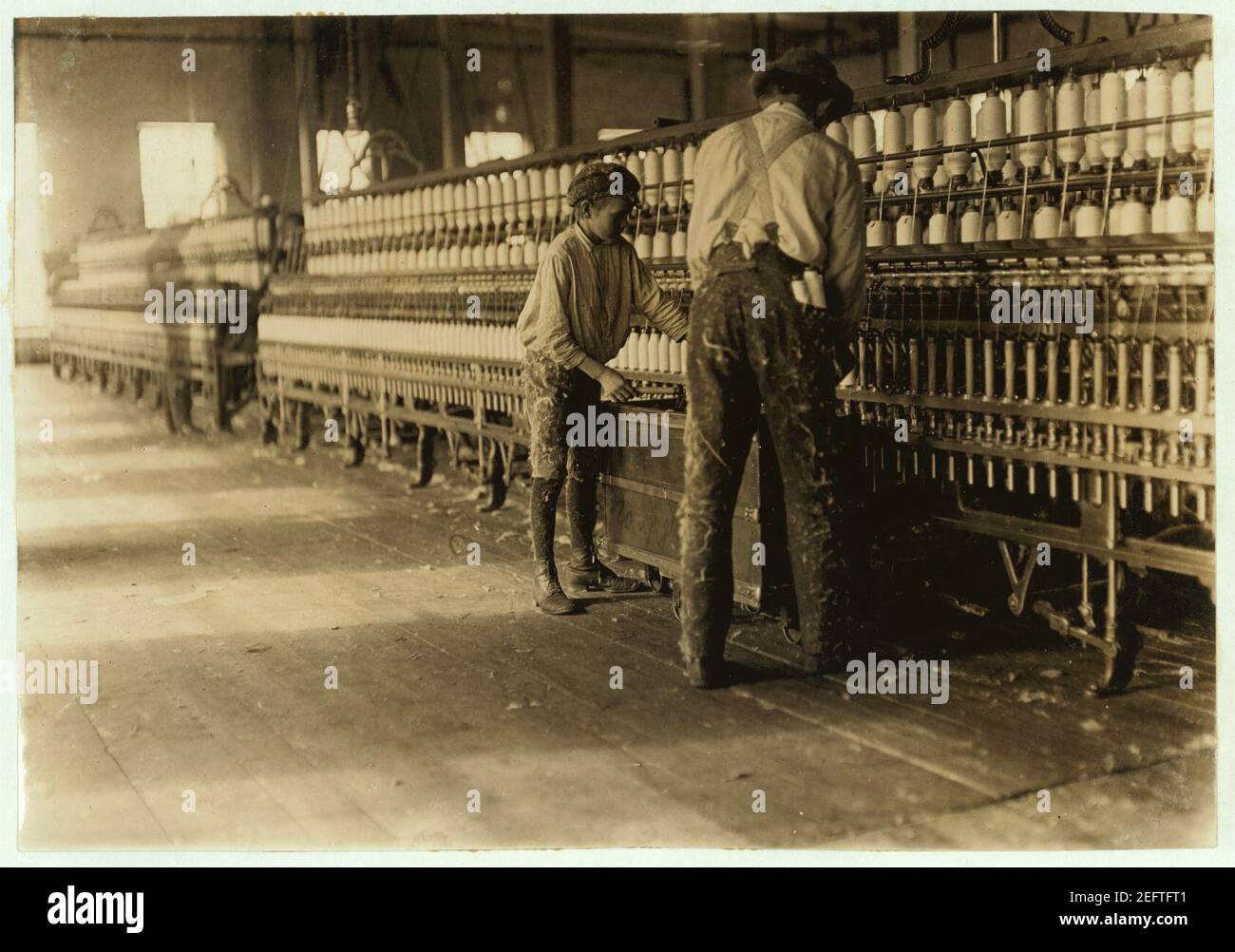 One of the doffers Vivian Cotton Mills, Cherryville, N.C. Nov. 10, 1908. L. W. H. Stock Photo