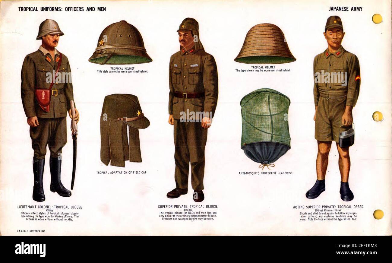 ONI JAN 1 Uniforms and Insignia Page 081 Japanese Army WW2 ONI JAN 1 Uniforms and Insignia Page 081 Japanese Army WW2