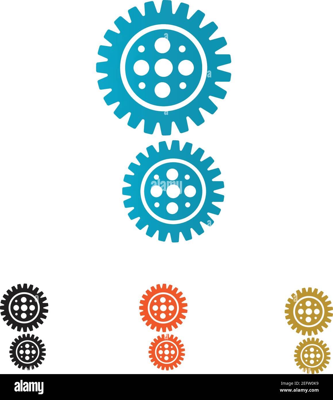 Gear Logo Template vector icon illustration design Stock Vector