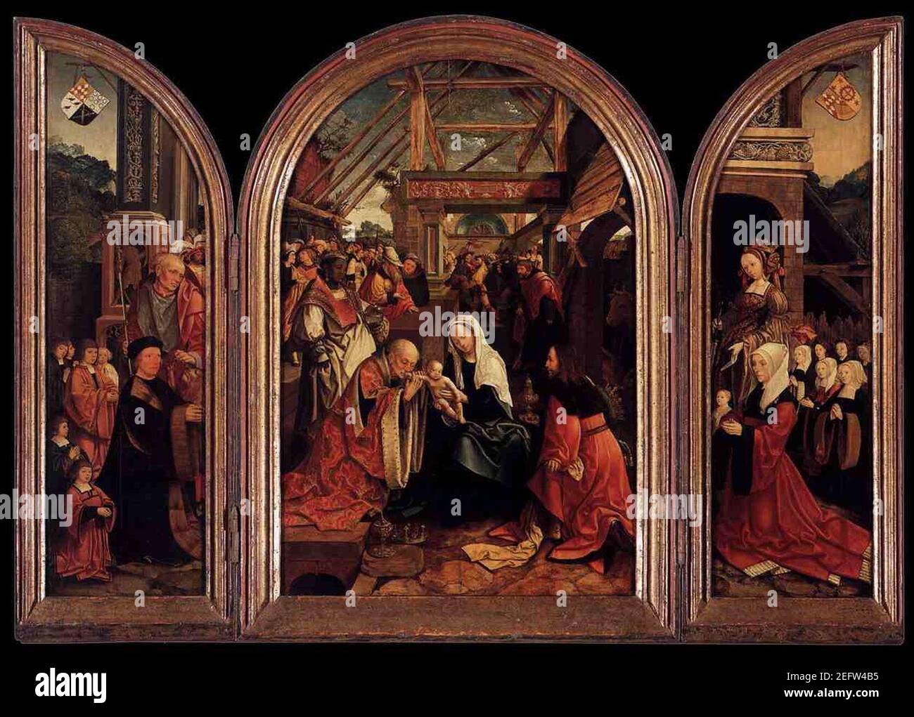 Oostsanen Triptych of the Adoration of the Magi Stock Photo - Alamy