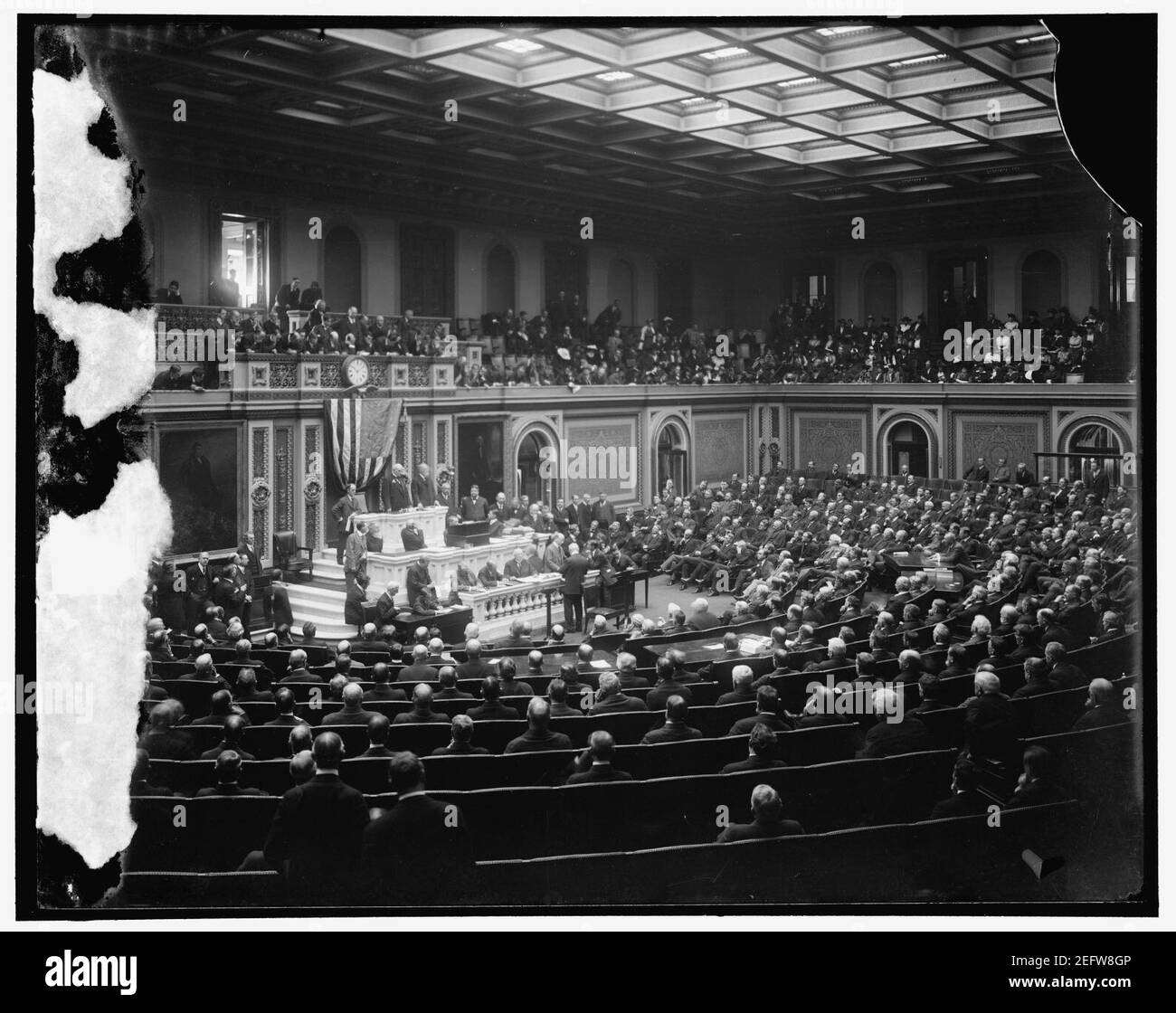 Opening of the 64th Cong. 1915, Cong. Mann introducing Speaker Clark Stock Photo