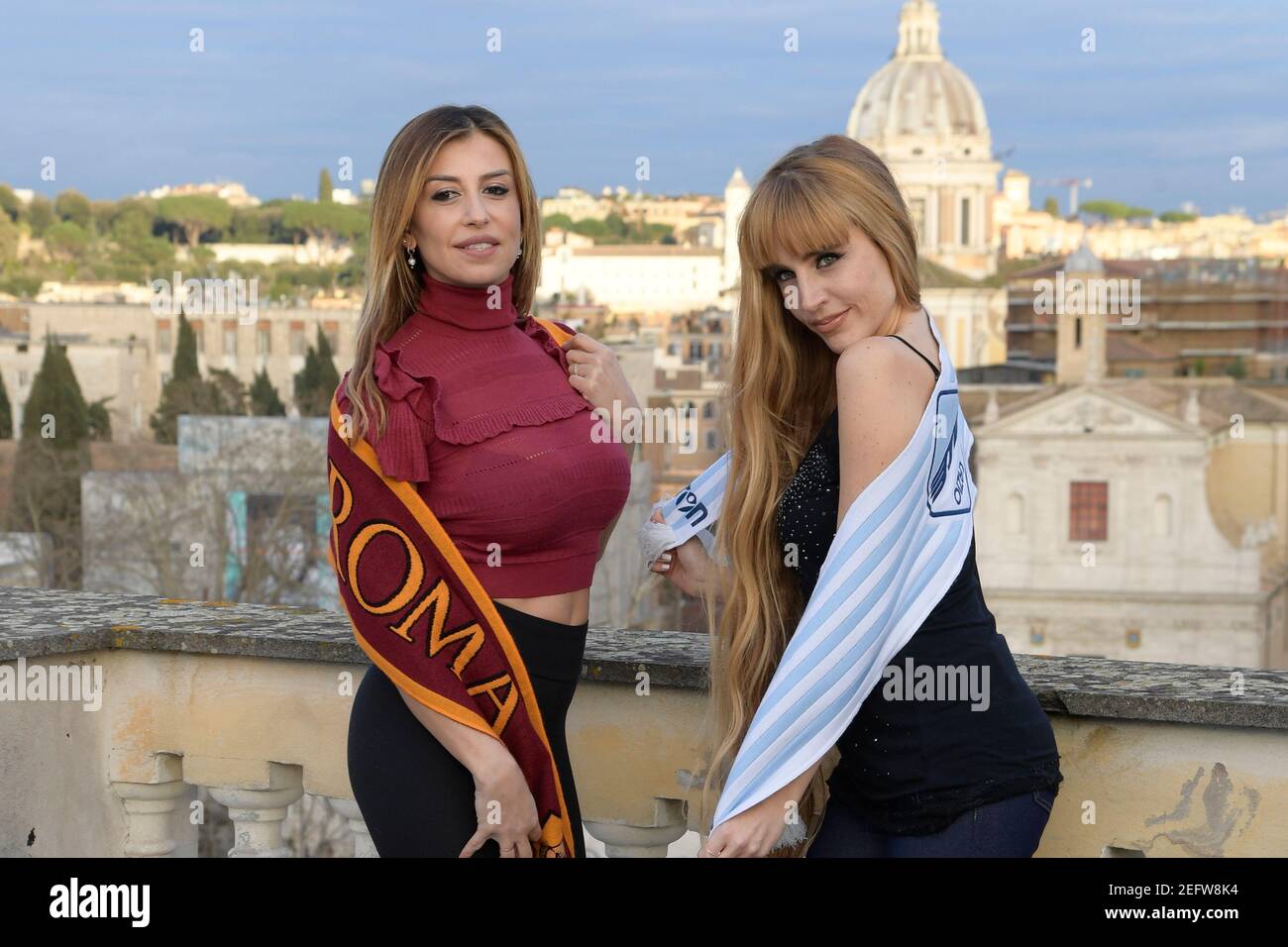 Georgia Viero And Roberta Pedrelli, Of The Sit-com Le Tifose Pose For ...