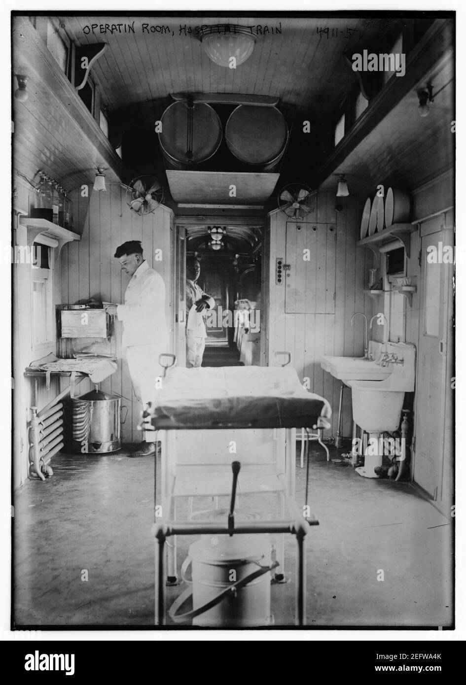 Operatin (i.e. operation) Room, hospital train Stock Photo